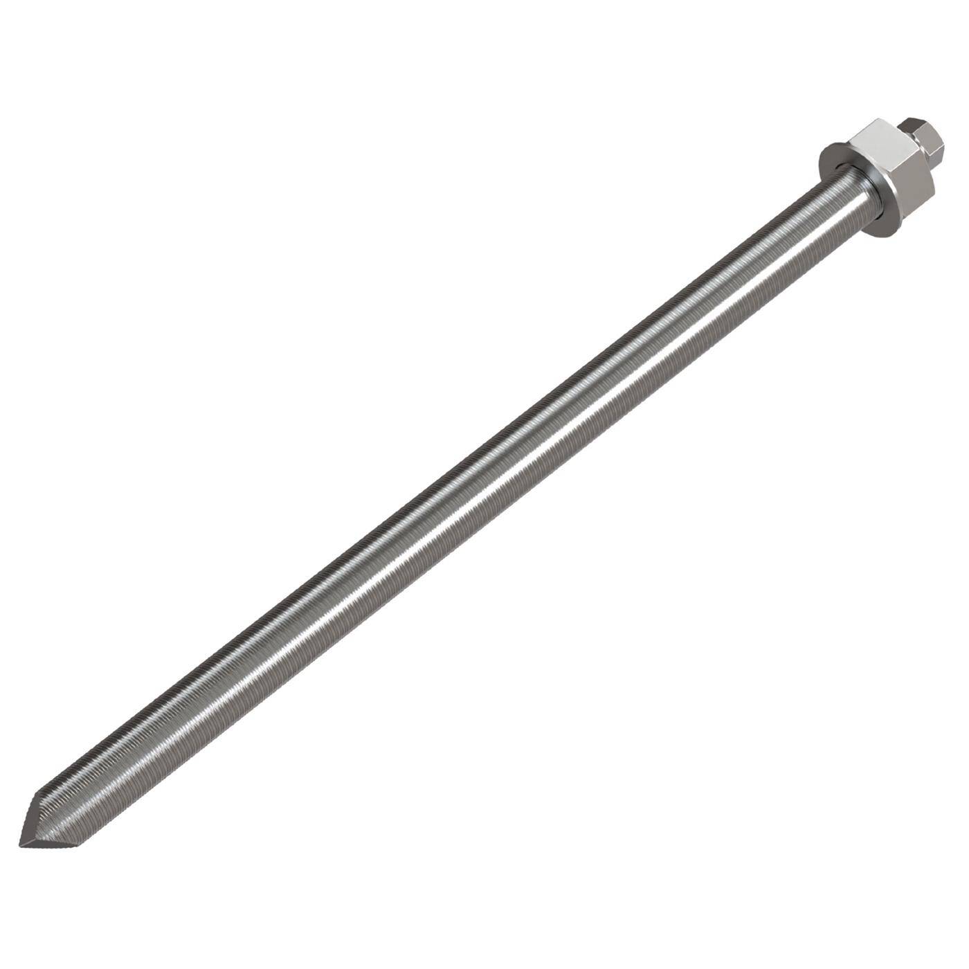 Lumonic Ankerstange M16 x 300 Verzinkt I Zur Verwendung als Keilanker, Metalldübel, Bolzenanker, Blitzdübel I Für verschiedene Arten Durchsteckmontagen