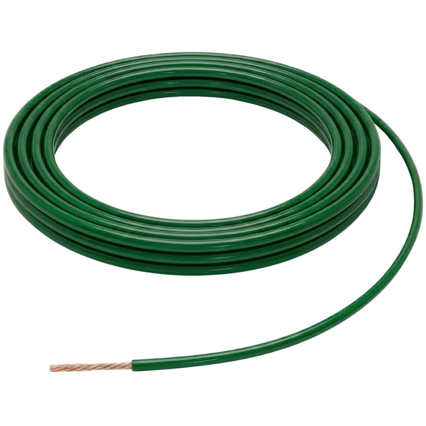 1m FLRY Fahrzeugleitung Grün 0,75mm² rund Kabel Litze KFZ Stromkabel