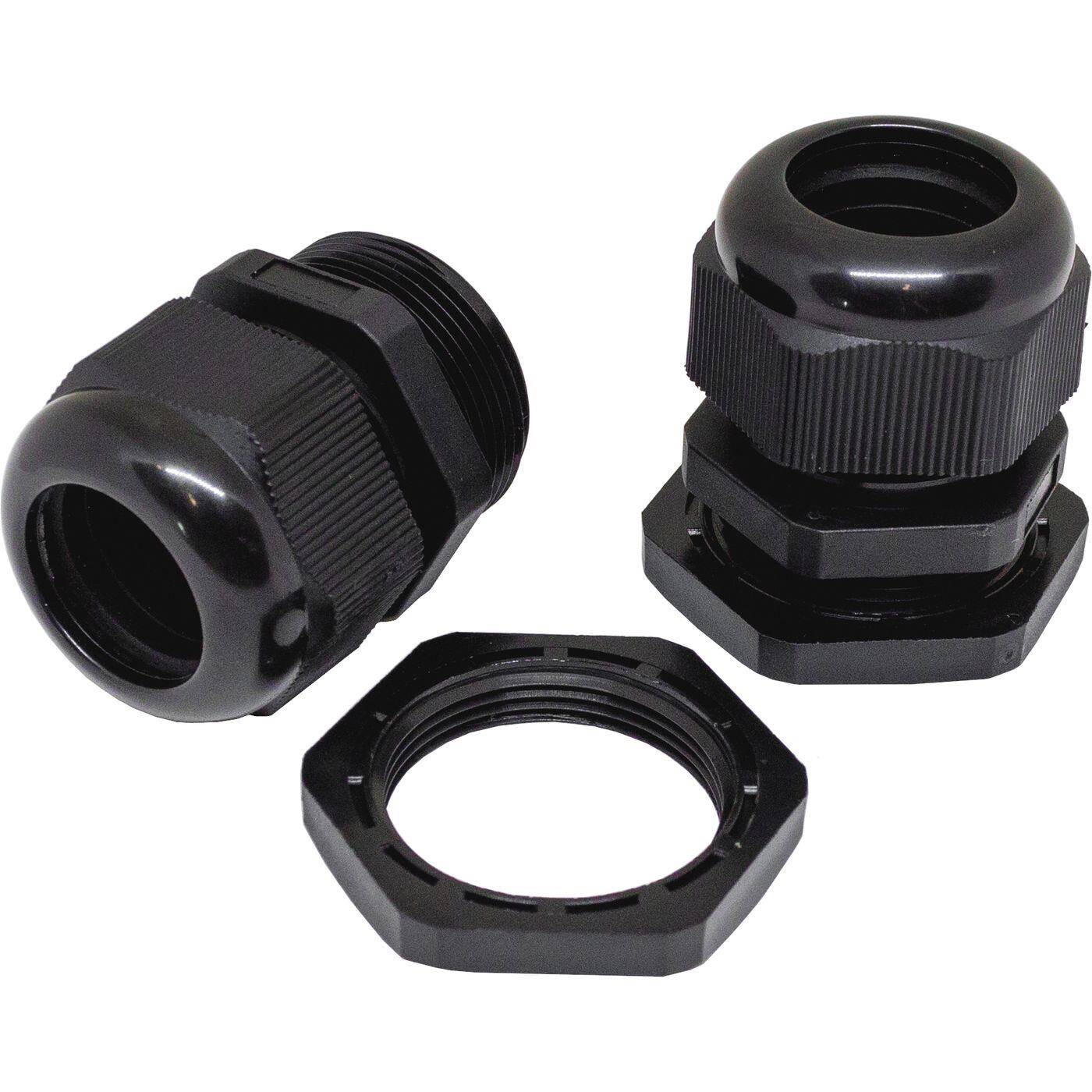 10x Kabelverschraubung M32 PG29 schwarz IP67 metrisch 16-21mm