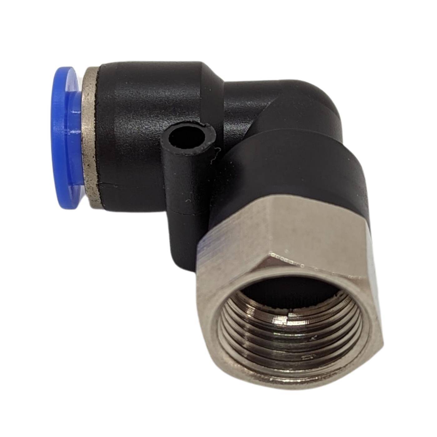 PU Schlauch 90° Steckverbinder Fitting mit Innengewinde 10mm*3/8Zoll Winkel-Verbinder L-Steckverbinder pneumatischer Steckverbinder Fitting Druckluft & Automatisierung