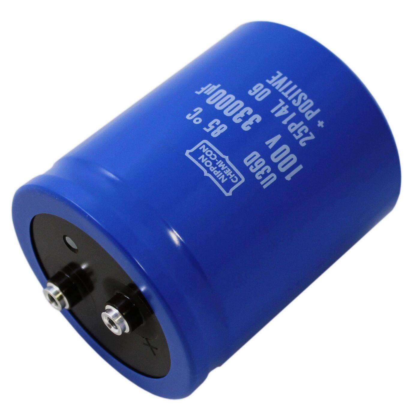 Screw Elko Capacitor 33000µF 100V | Electrolytic capacitor up to a temperature of 85°C | 76x92mm | 33000uF E36D101HPN333ME92U United Chemi-Con