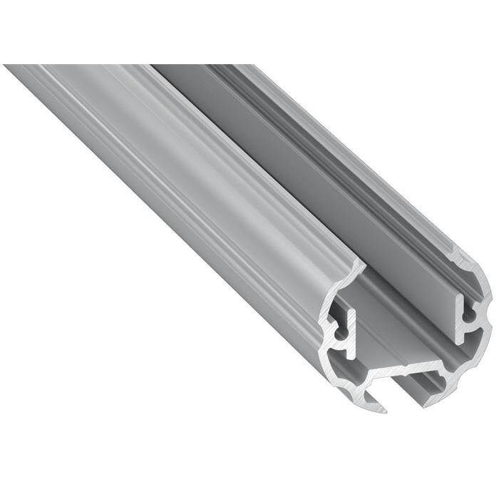 1m LED Profil Cosmo Silber rund 25mm Aluminium Rundprofil für 12mm LED Streifen