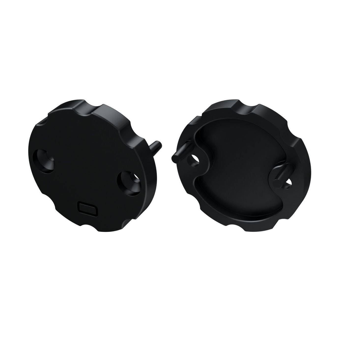 Endkappe für Lumonic Typ Cosmo LED Profile Halter Kunststoff Schwarz