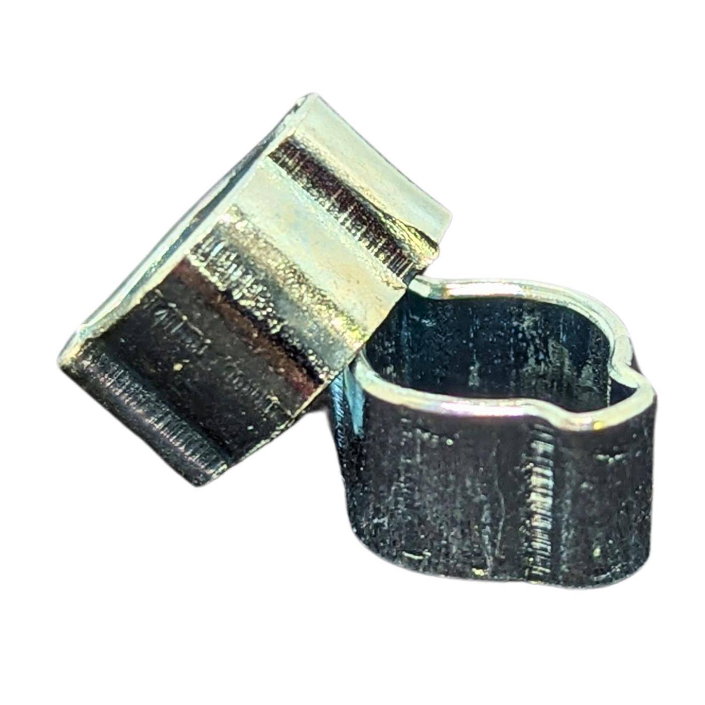 20x 2-ear clip 5-7mm Steel Galvanised Two-ear clamp Hose clamp for Compressed air, Pipe systems, Garden, CAR