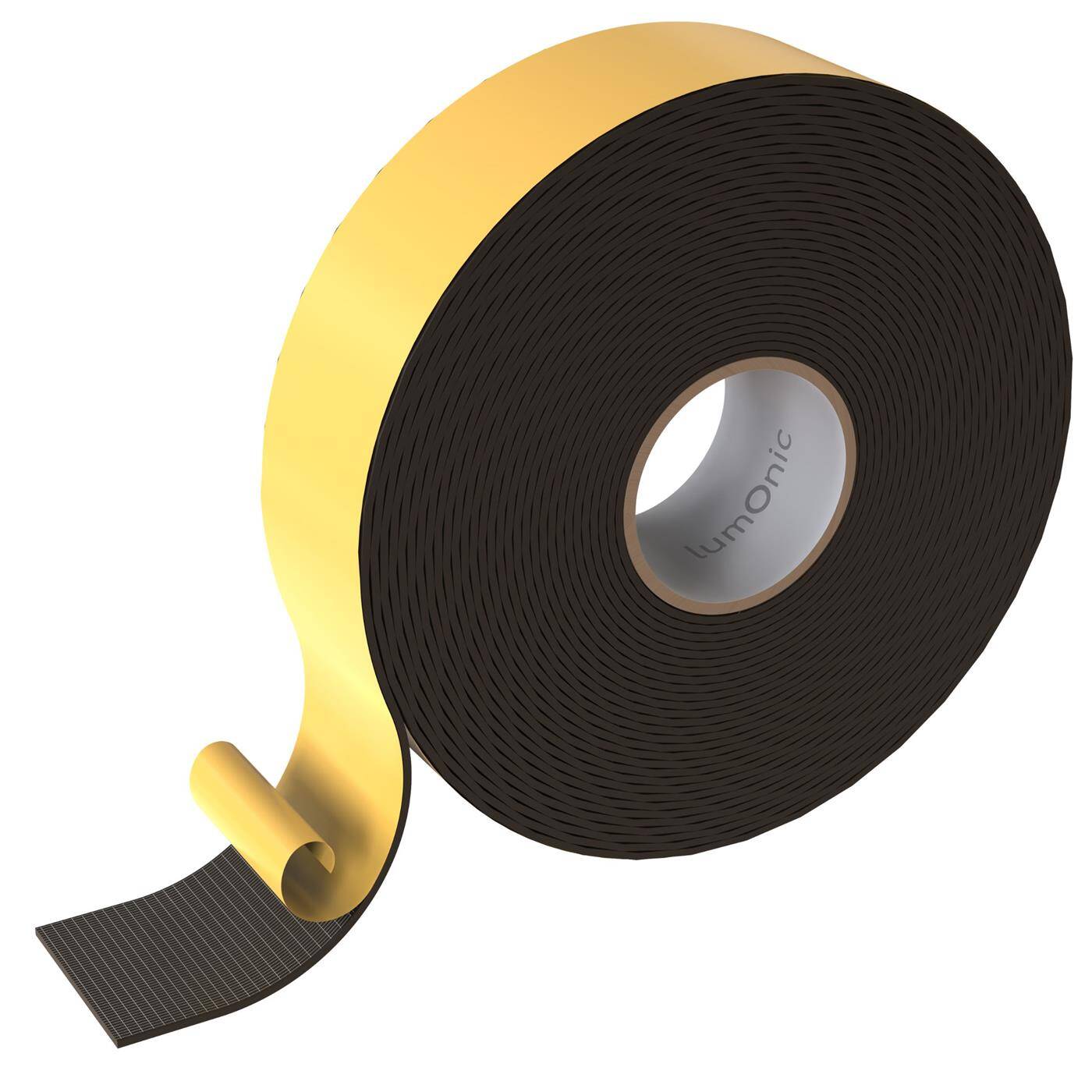 Lumonic 10 m Dichtungsband selbstklebend, Moosgummi, 50 mm x 2 mm - EVA-Schaum, Türdichtung, Fensterdichtung, Zugluft abdichten, Klappern dämpfen, Entkopplungsband, Schaumstoffband