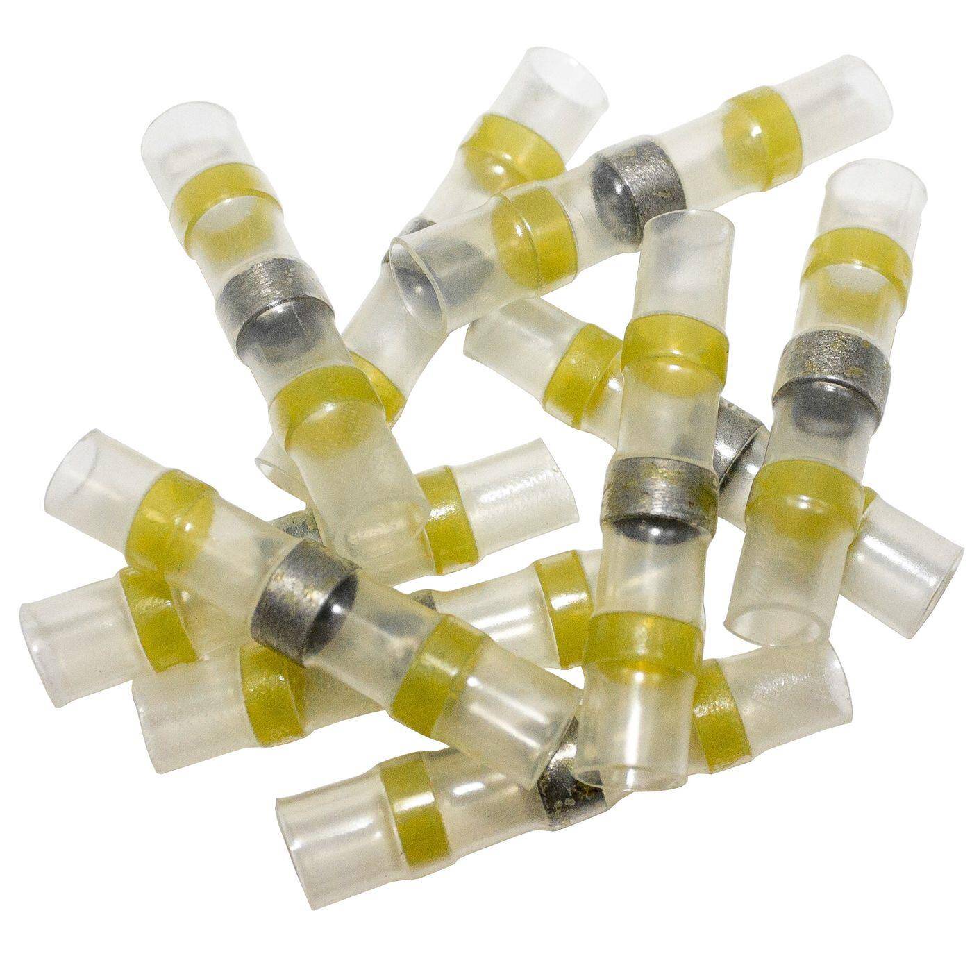 10x Schrumpf Lötverbinder  mit Schrumpfschlauch 4-6mm² Gelb WarmSchrumpf Kabelverbinder IP67