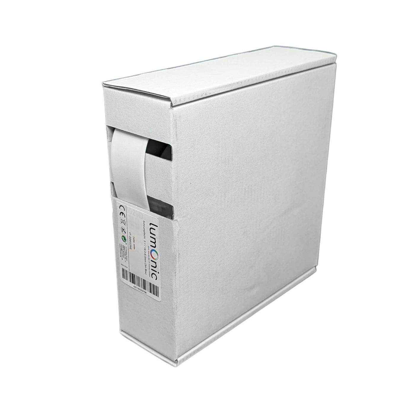 3m Schrumpfschlauch Box 3:1 18 -> 6mm Weiß Flexibel