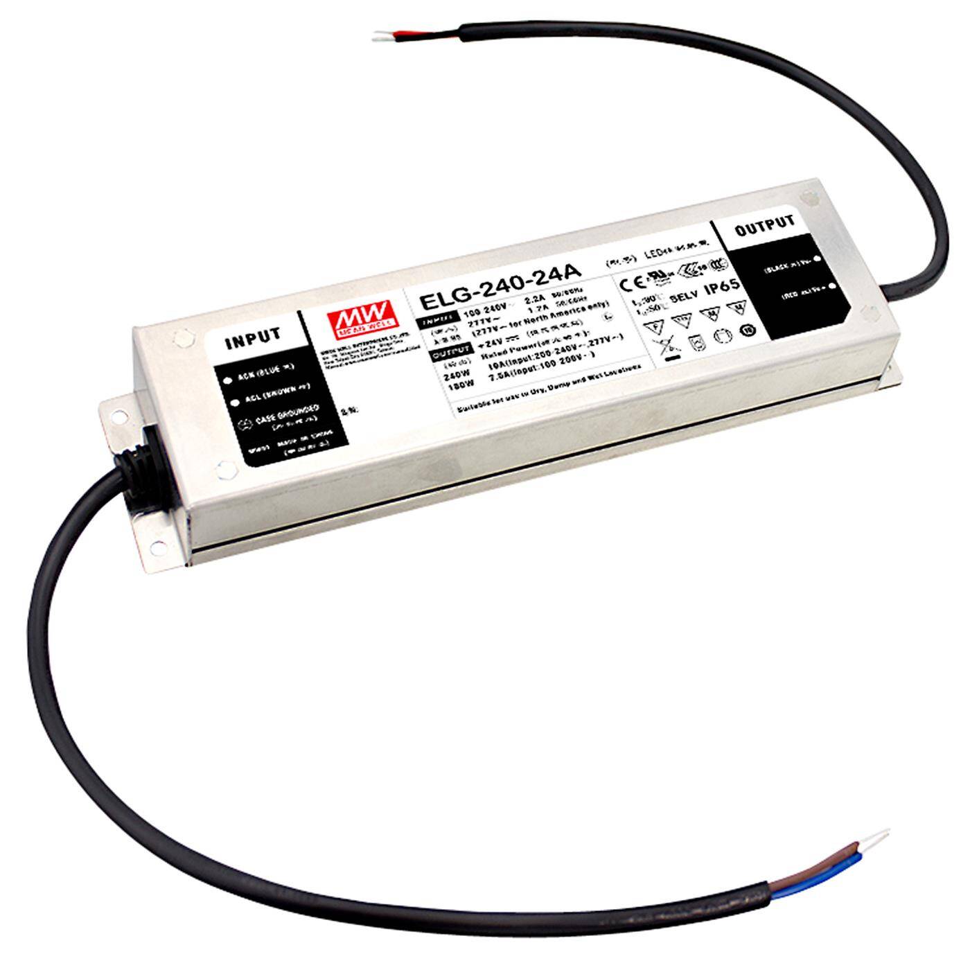 MEAN WELL ELG-240-24A-3Y 240W 24V 10A LED power supply IP65 Dimmable Potentiometer PWM