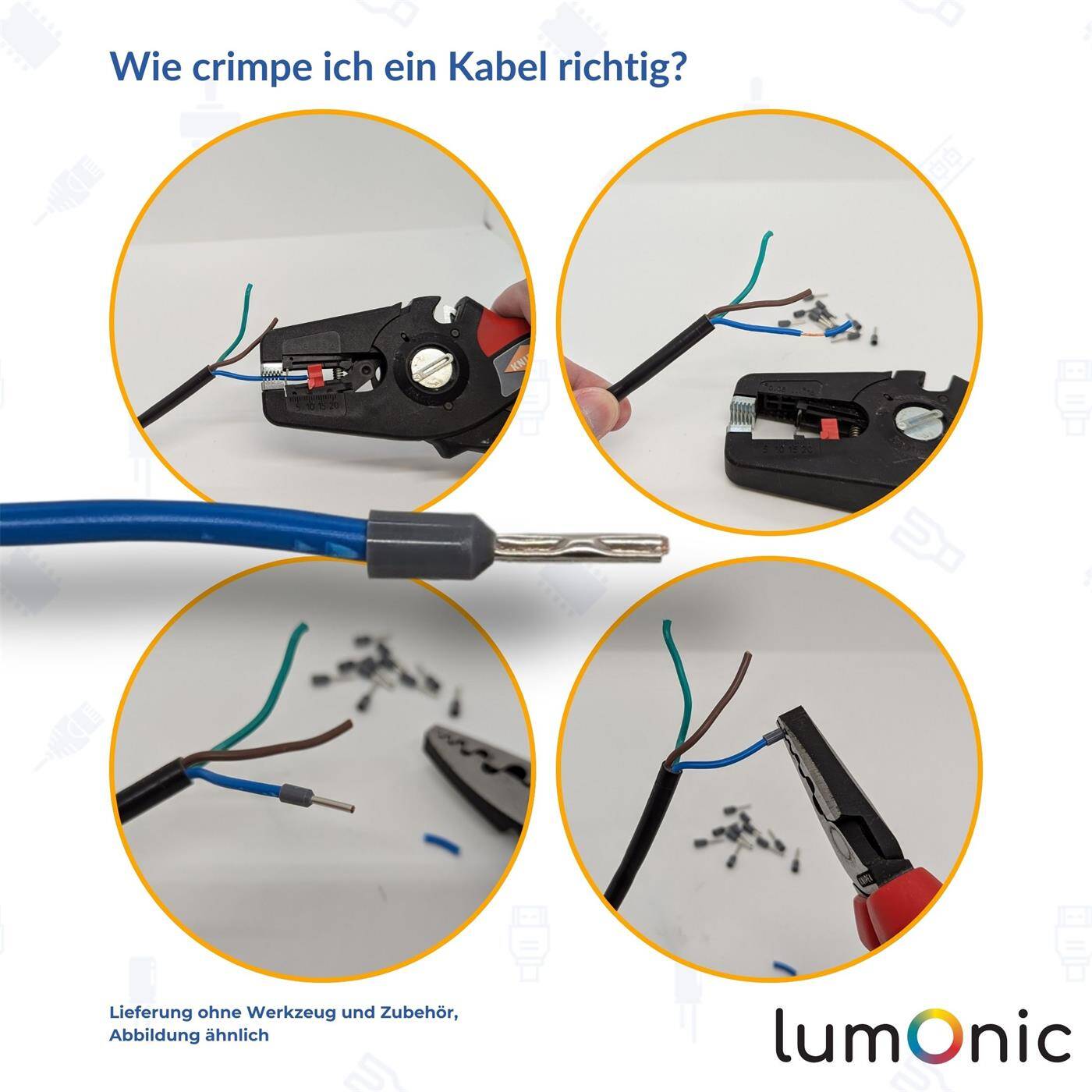Aderendhülsen Set isoliert 0,5 bis 2,5mm² 600 Teile Aderendhülsen Sortiment ideal für Elektriker & Heimwerker