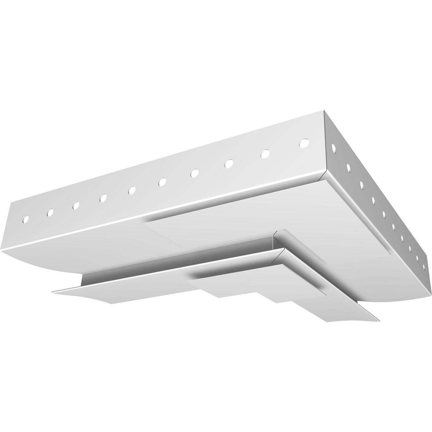 90° Gehrungsabdeckung für WRD-40 LED Trockenbauprofile Weiß