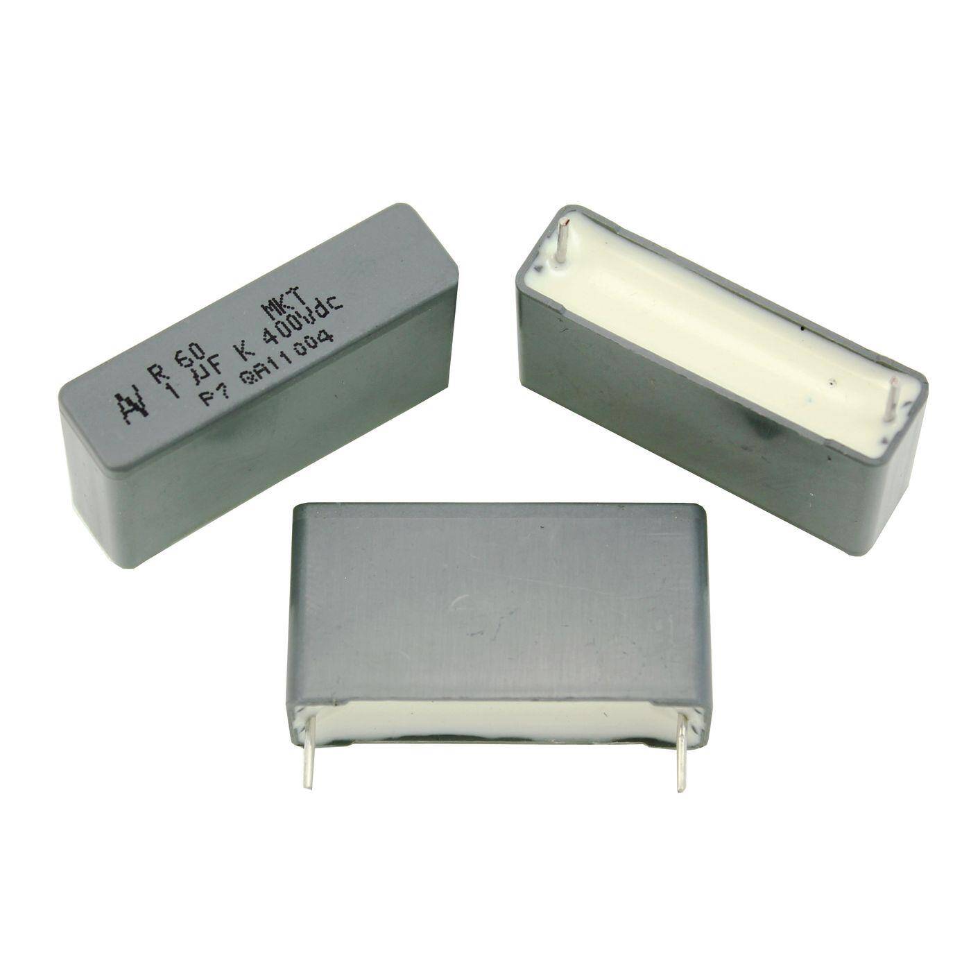 Arcotronics MKT Folien Kondensator | 1µF 400V DC I 2-Pin Anschluss I 2-Pin I 1uF, 1000nF I Kondensator für Frequenzweichen von Lautsprechern oder zur Entstörung von elektrischen Geräten