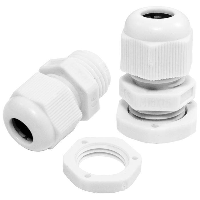 10x Kabelverschraubung M16 PG9 grau IP67 metrisch 5-9mm