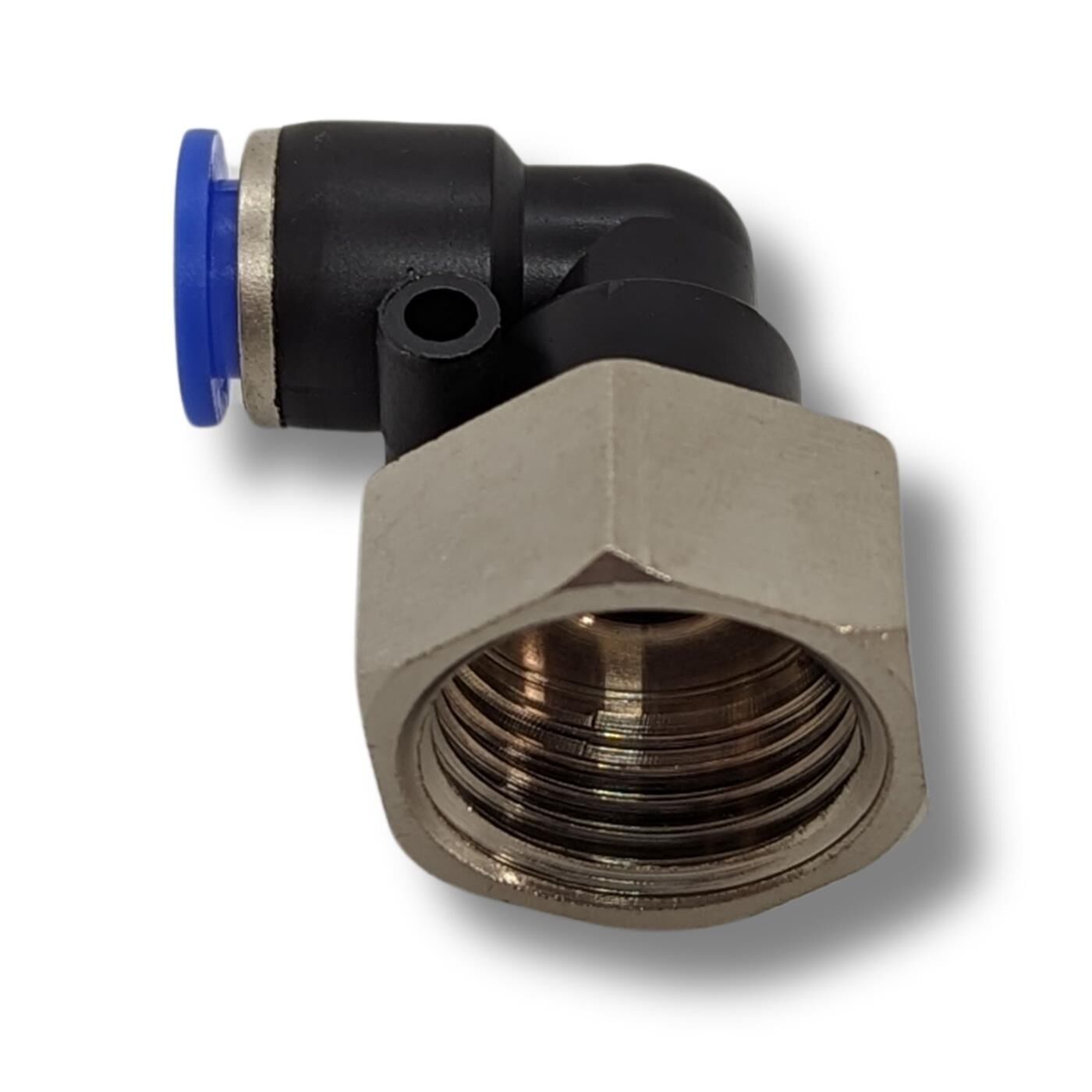 PU Schlauch 90° Steckverbinder Fitting mit Innengewinde I 8mm*1/2Zoll I Winkel-Verbinder I L-Steckverbinder I pneumatischer Steckverbinder I Fitting I Druckluft & Automatisierung