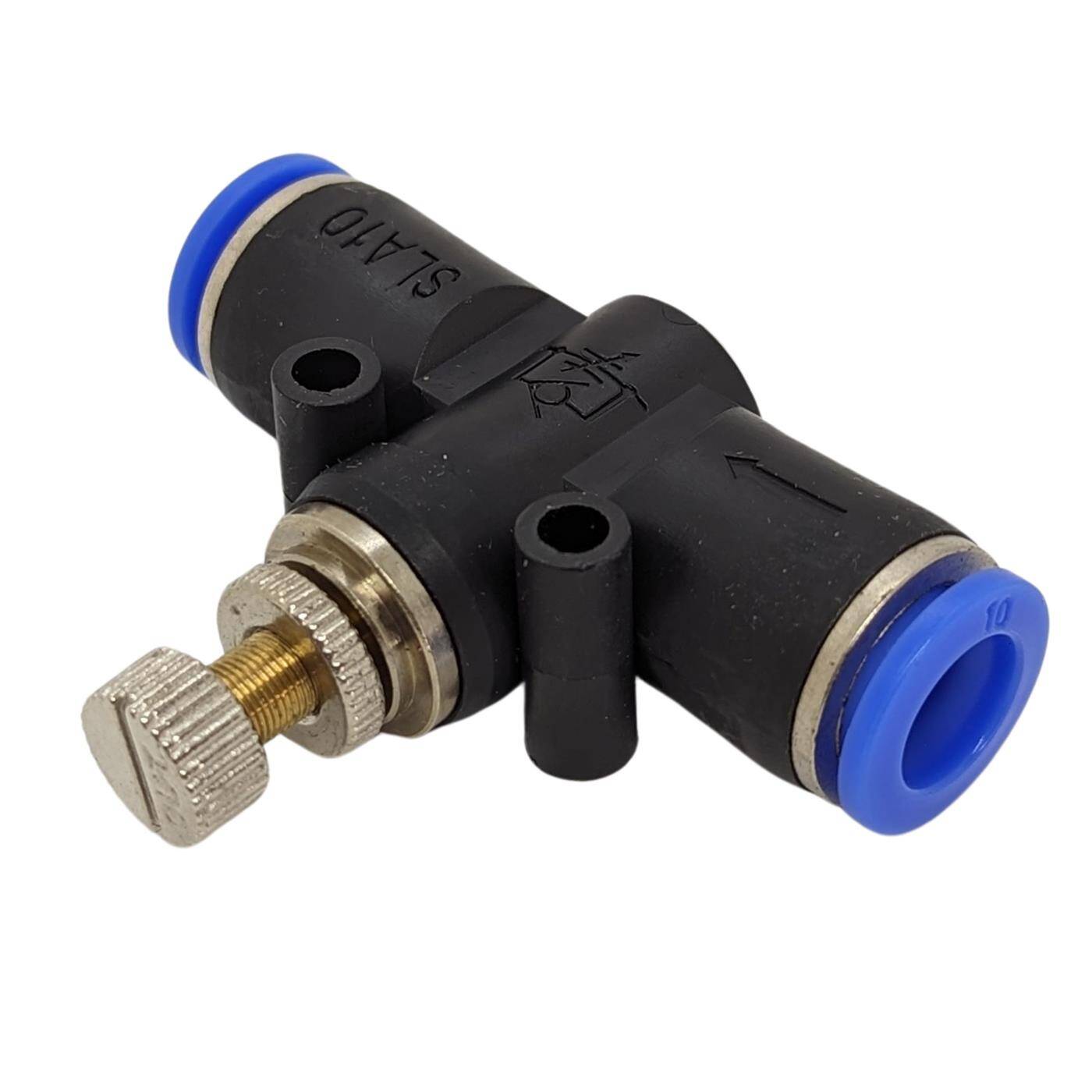 PU Schlauch Drossel-Rückschlagventil mit Steckverbinder 10mm pneumatisches Drosselrückschlagventil Drosselventil Druckluft & Automatisierung PU Schlauch Drossel-Rückschlagventil mit Steckverbinder 10mm pneumatisches Drosselrückschlagventil Drosselventil Druckluft & Automatisierung