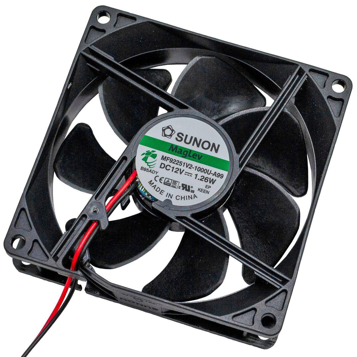 Fan 12V DC 1,26W 92x92x25mm 76,4m³/h 2700U/Min 76,4m³/h Sunon MF92251V21000UA99