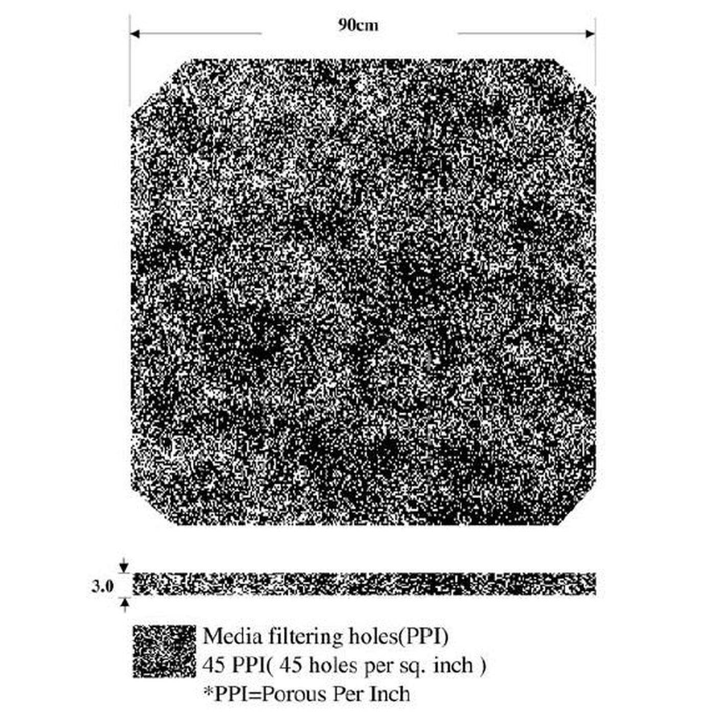 Fan grille + Dust filter 92x92mm 45ppi 3-part spin-on filter Fan grille + Dust filter 92x92mm 45ppi 3-part spin-on filter