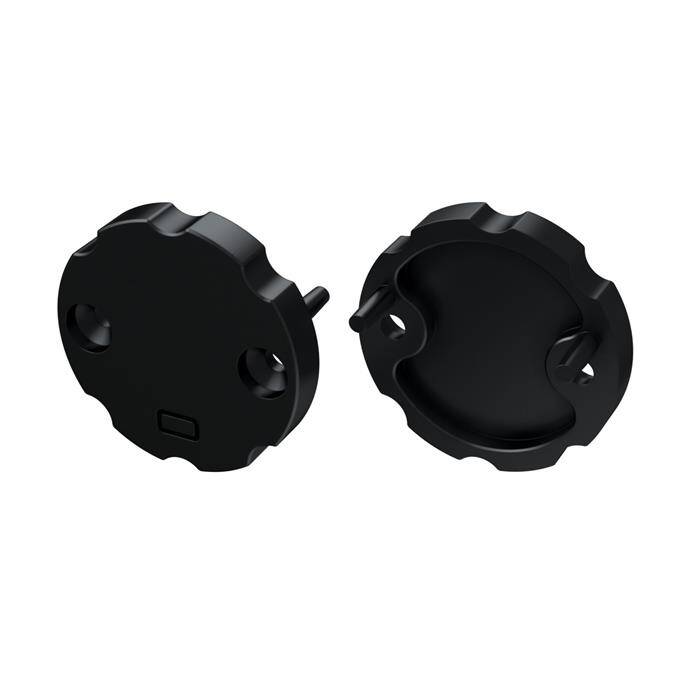 Endkappe für Lumonic Typ Cosmo LED Profile Halter Kunststoff Schwarz