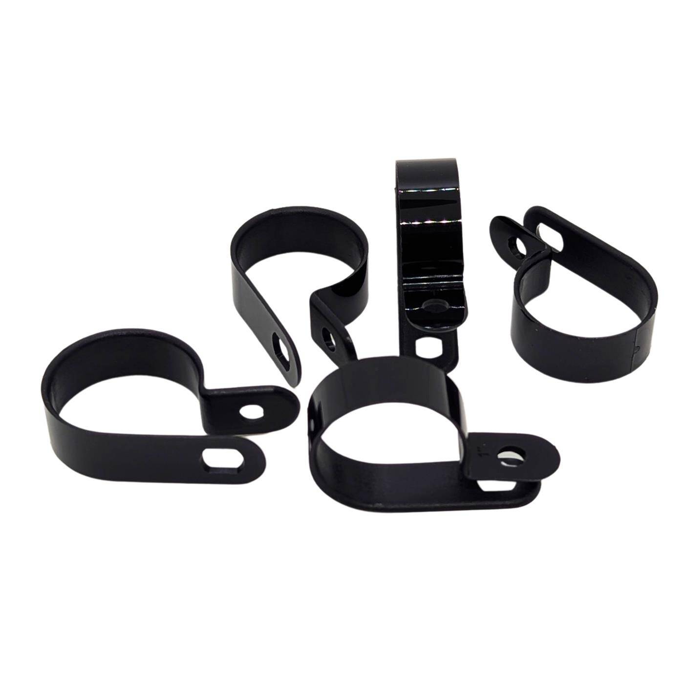 100x P-Clip für Kabel 25,4mm schwarz Nylon Kabelschelle Kabelhalter Chassisklemmen