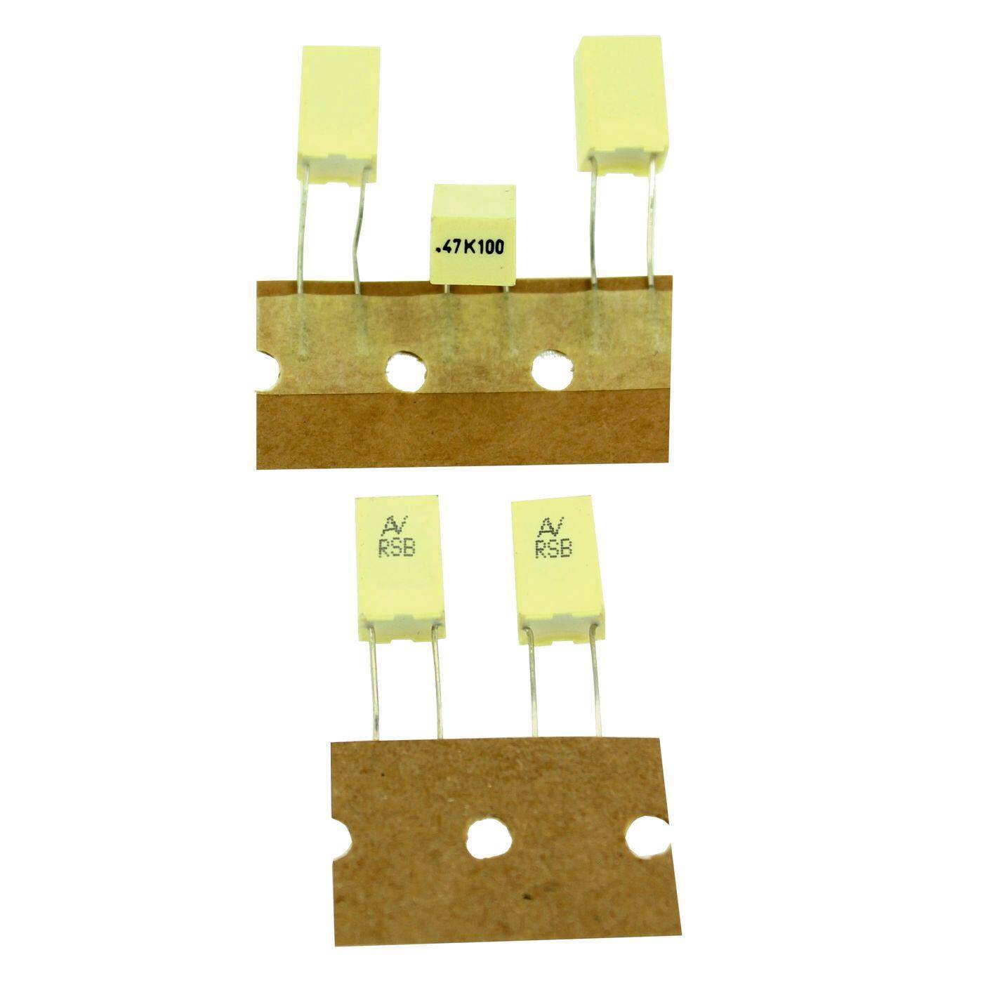 Arcotronics MKT Foil Capacitor | 0,47µF 100V DC I 2-Pin Connection I 2-Pin I 0,47uF, 470nF I Capacitor for crossover networks of loudspeakers or for interference suppression of electrical devices