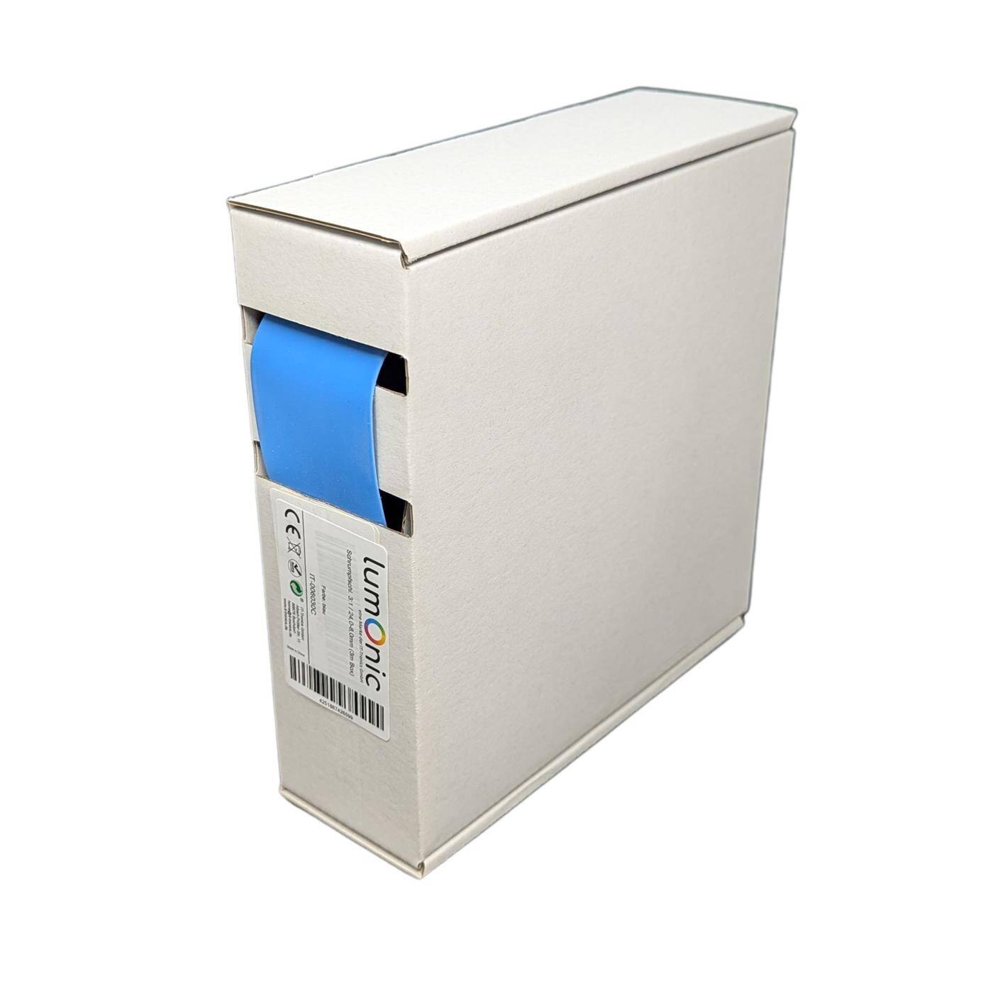 3m Schrumpfschlauch Box 3:1 24 -> 8mm Blau Flexibel