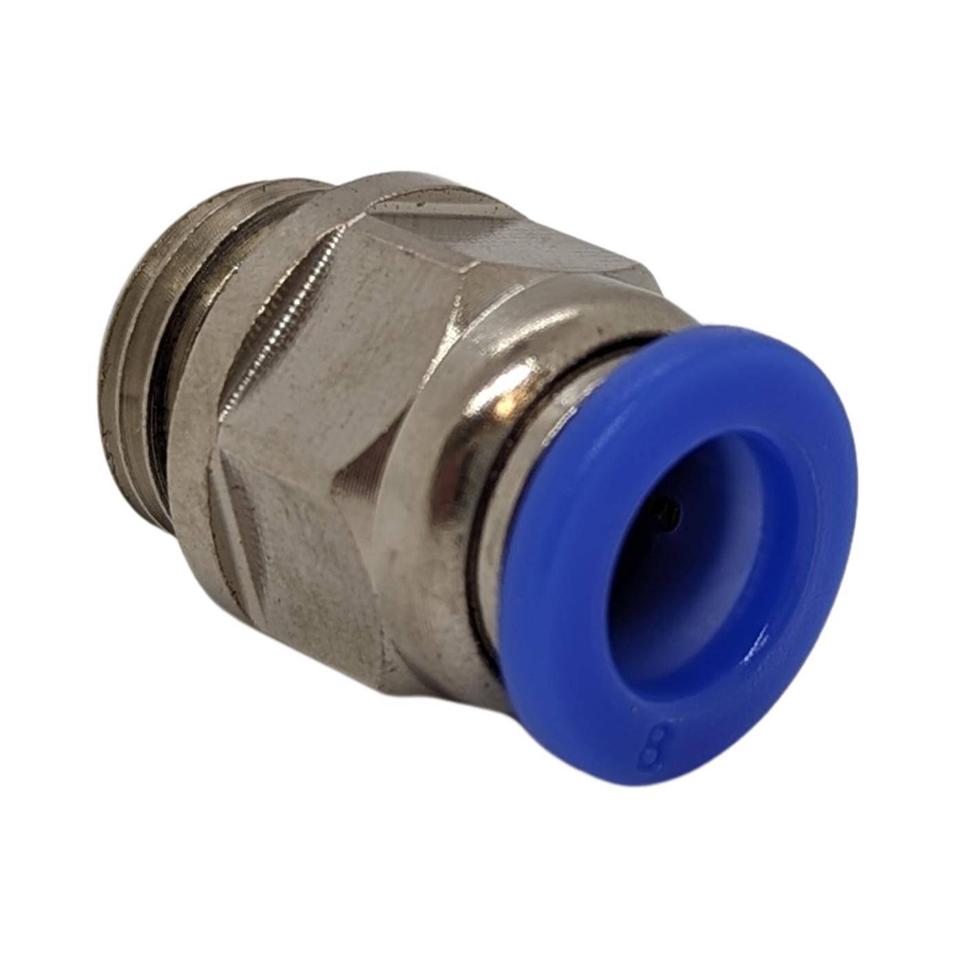 PU Schlauch Steckverbinder Fitting mit Außengewinde 8mm*1/4Zoll gerade Schnellverschluss pneumatischer Steckverbinder Schlauchverbinder Druckluft & Automatisierung