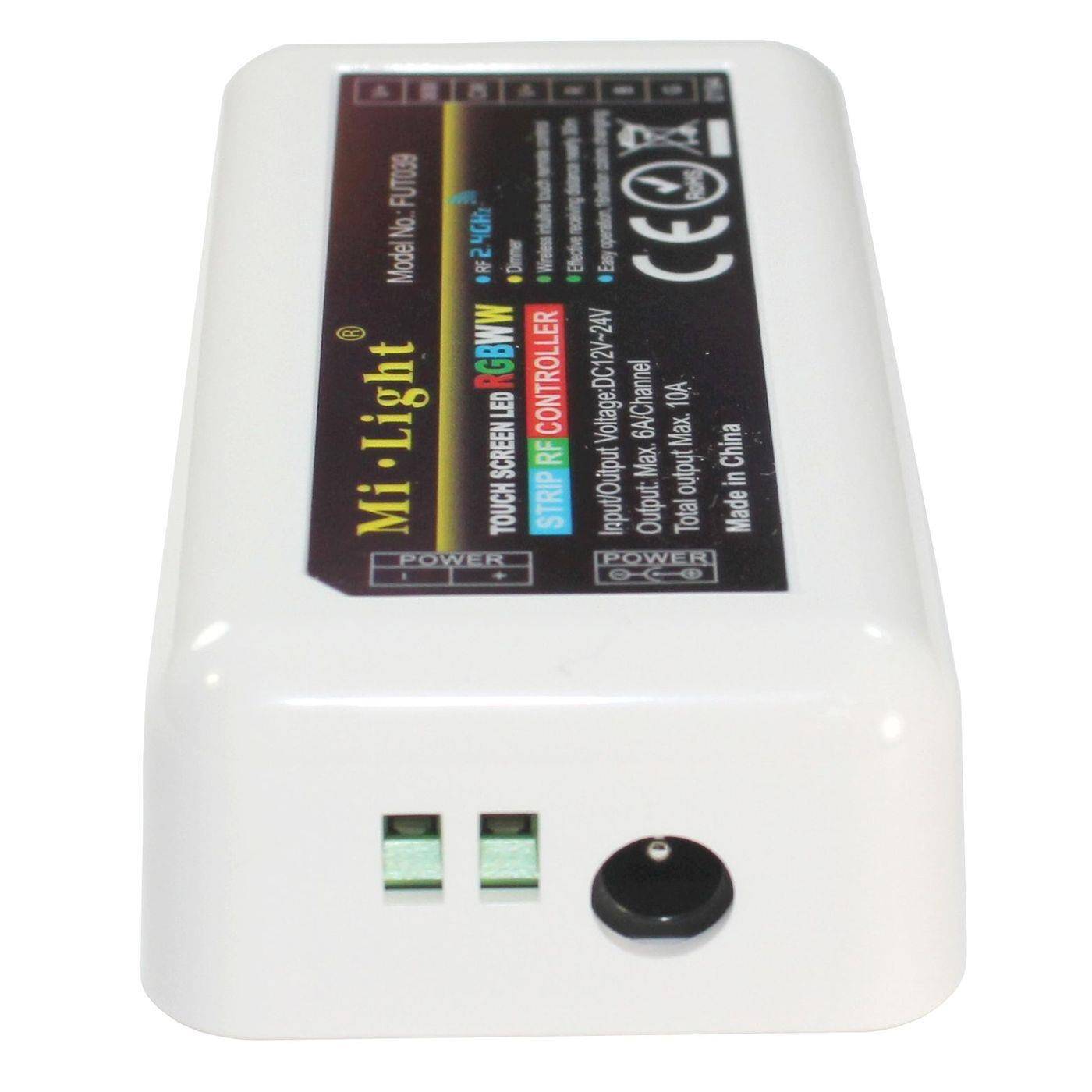 MiLight MiBoxer RGBW CCT LED 4-Zone Empfänger 12...24V 240W 6-Pin; RGB+W CCT
