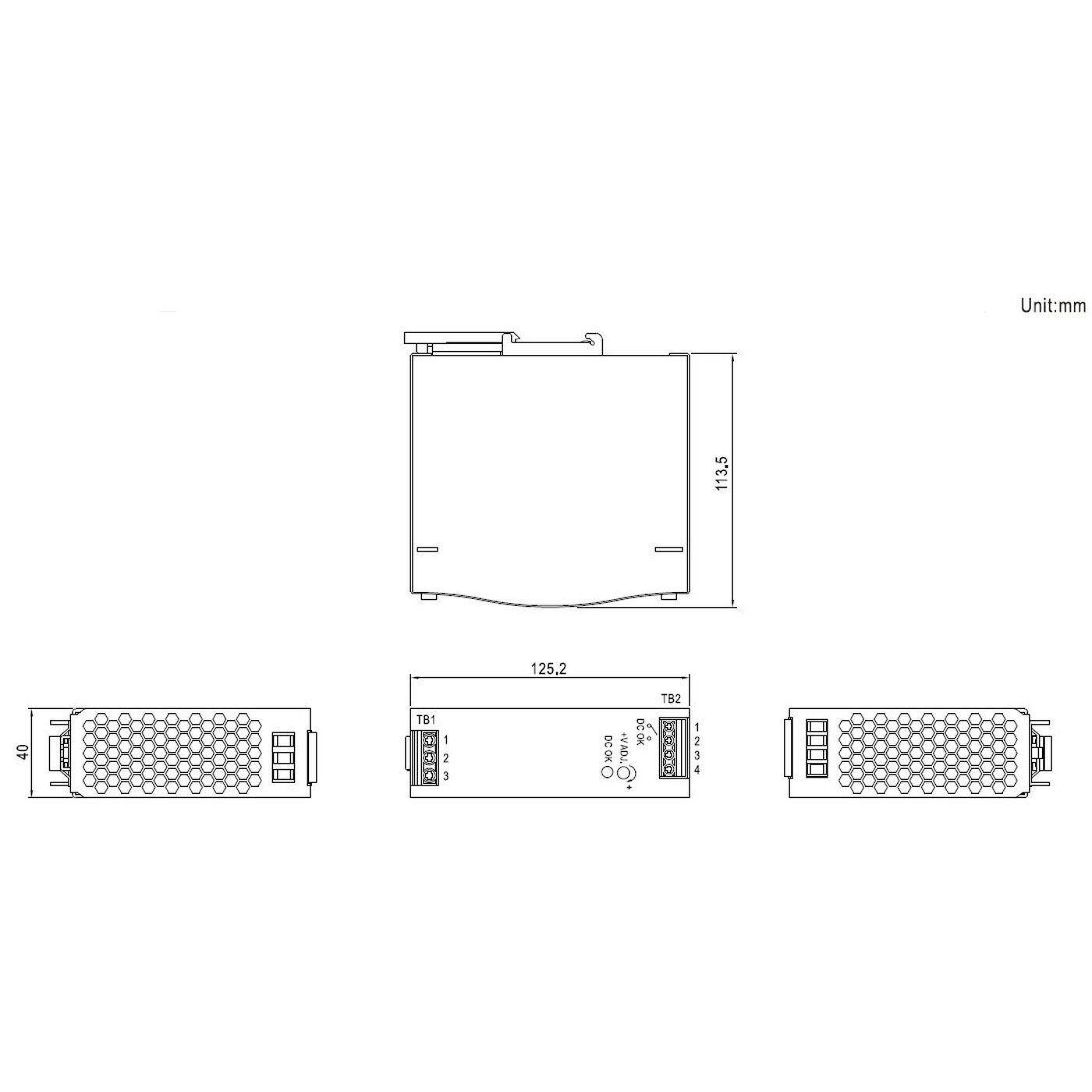 MEAN WELL SDR-120-48 120W 48V 2,5A Hutschienen Netzteil DIN-RAIL