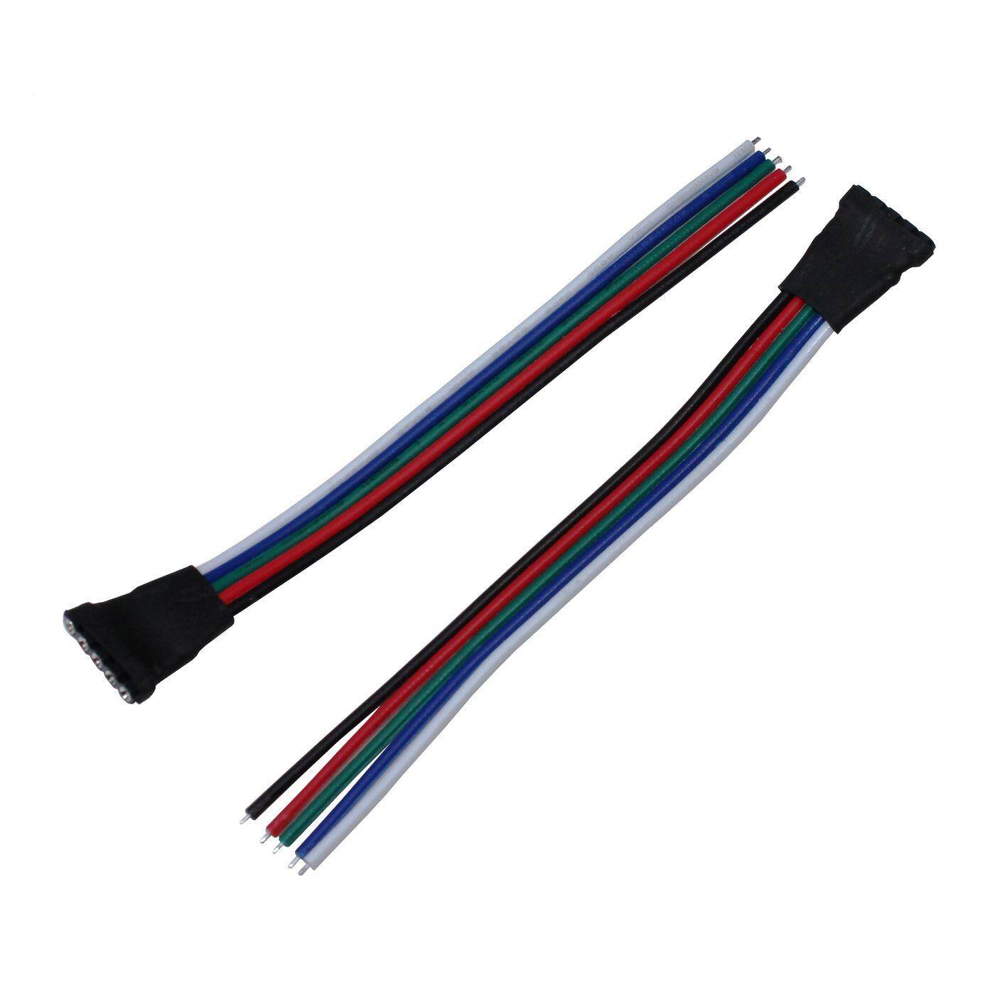 10cm RGBW LED Steckverbinder mit Kabel Schnellverbinder 5 Pin Buchse -> offene Kabelenden 10cm RGBW LED Steckverbinder mit Kabel Schnellverbinder 5 Pin Buchse -> offene Kabelenden