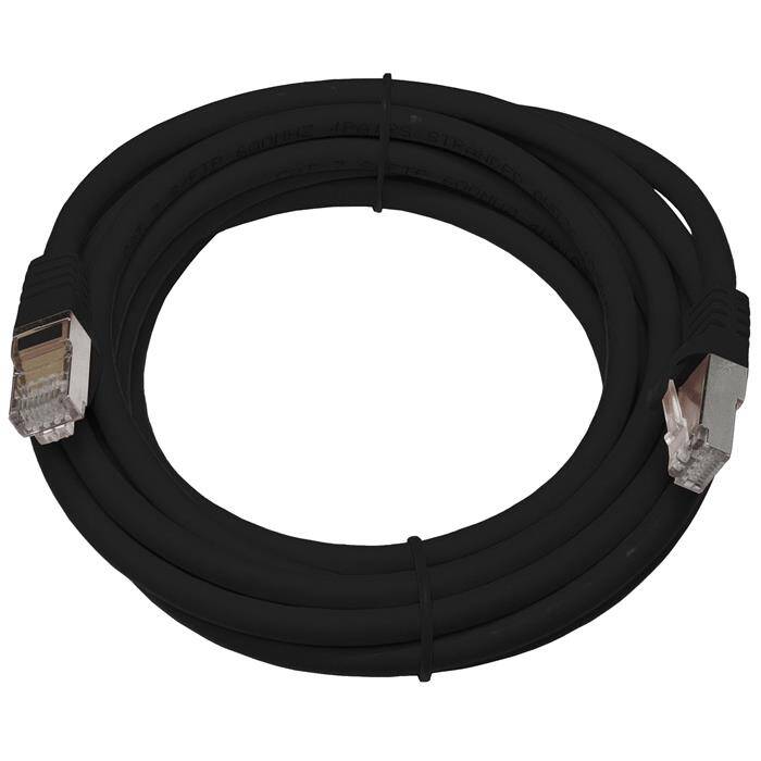 3m RJ-45 Netzwerkkabel Patchkabel CAT7 Schwarz S/FTP Ethernet DSL LAN CAT.7