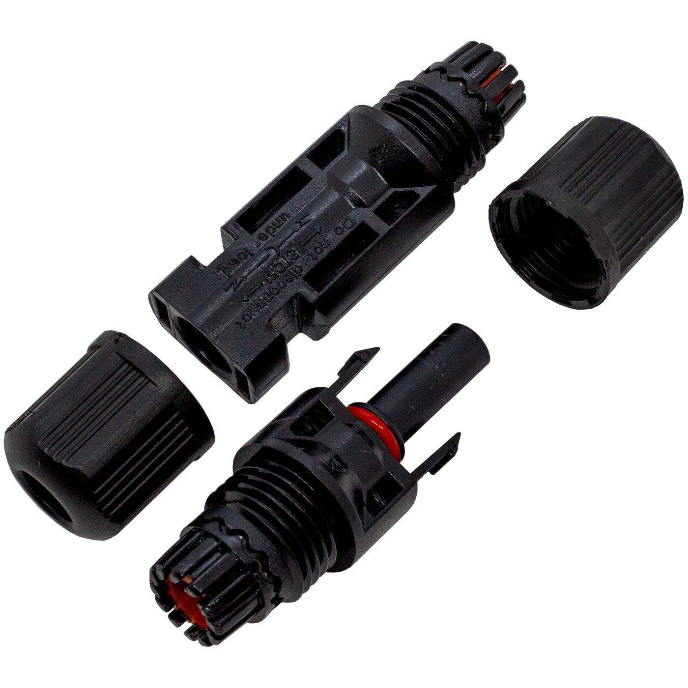 10 Paar Solar Stecker und Buchse incl. Montageschlüssel Photovoltaik 2,5....6mm² 1000V DC 30A IP67 -40...+125°C