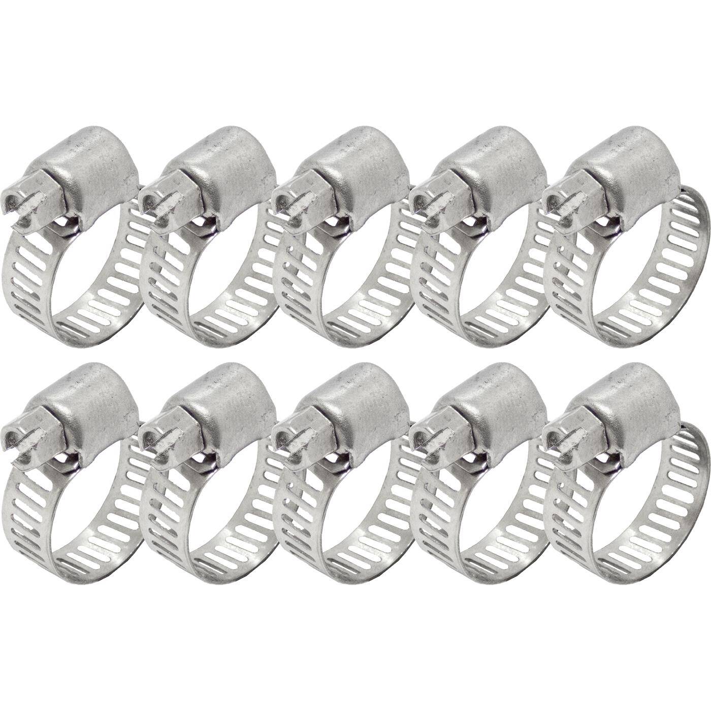 10x Schlauchschelle Edelstahl V4A 304 13-19mm Rohrschelle Schlauchklemme