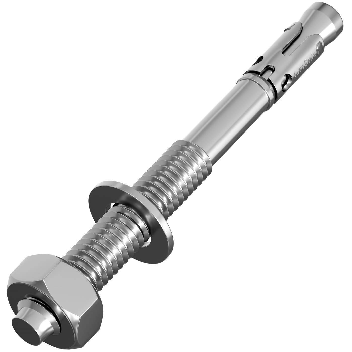 Lumonic Heavy Duty Anchor M10 x 115mm | High-quality galvanized wedge anchors | Push-through mounting, IMMEDIATELY LOADABLE | Concrete anchor, Heavy duty anchor | for canopies, Railing, Shelves, Partition walls