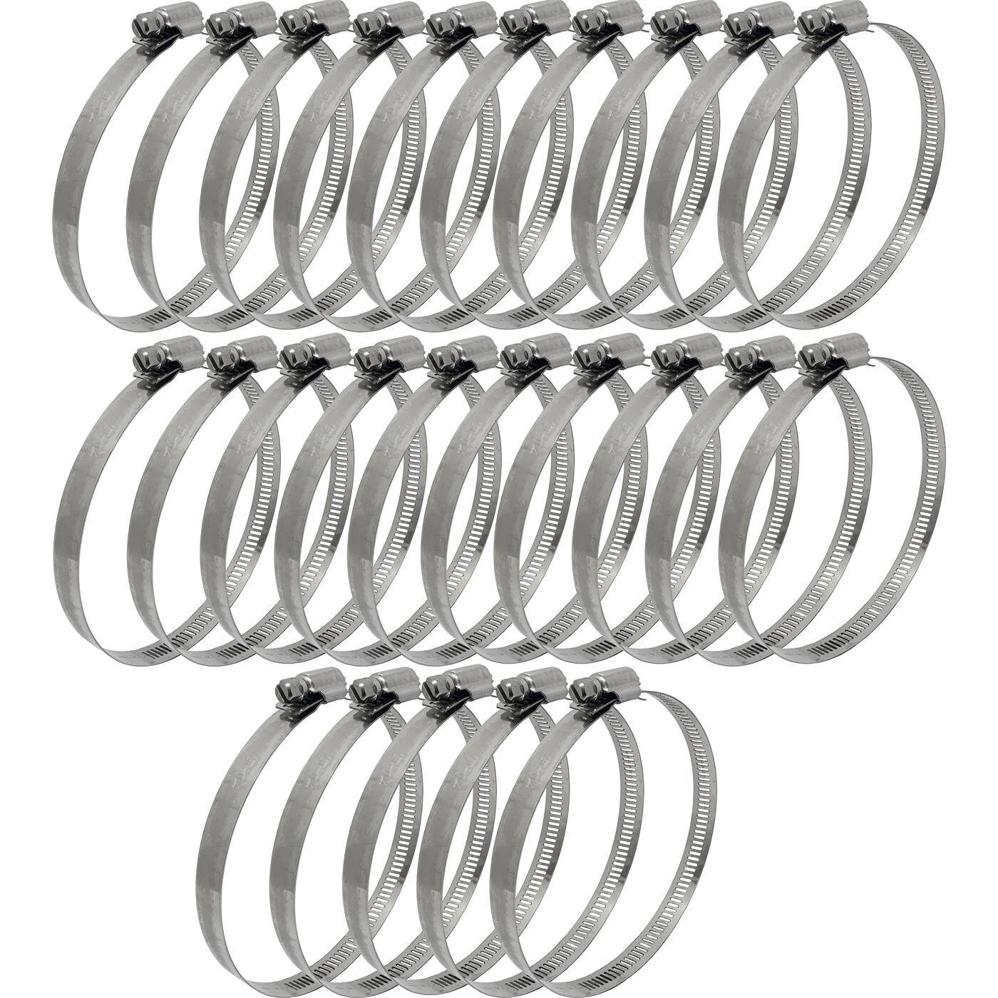 25x Schlauchschelle Edelstahl V2A 201 91-114mm Rohrschelle Schlauchklemme