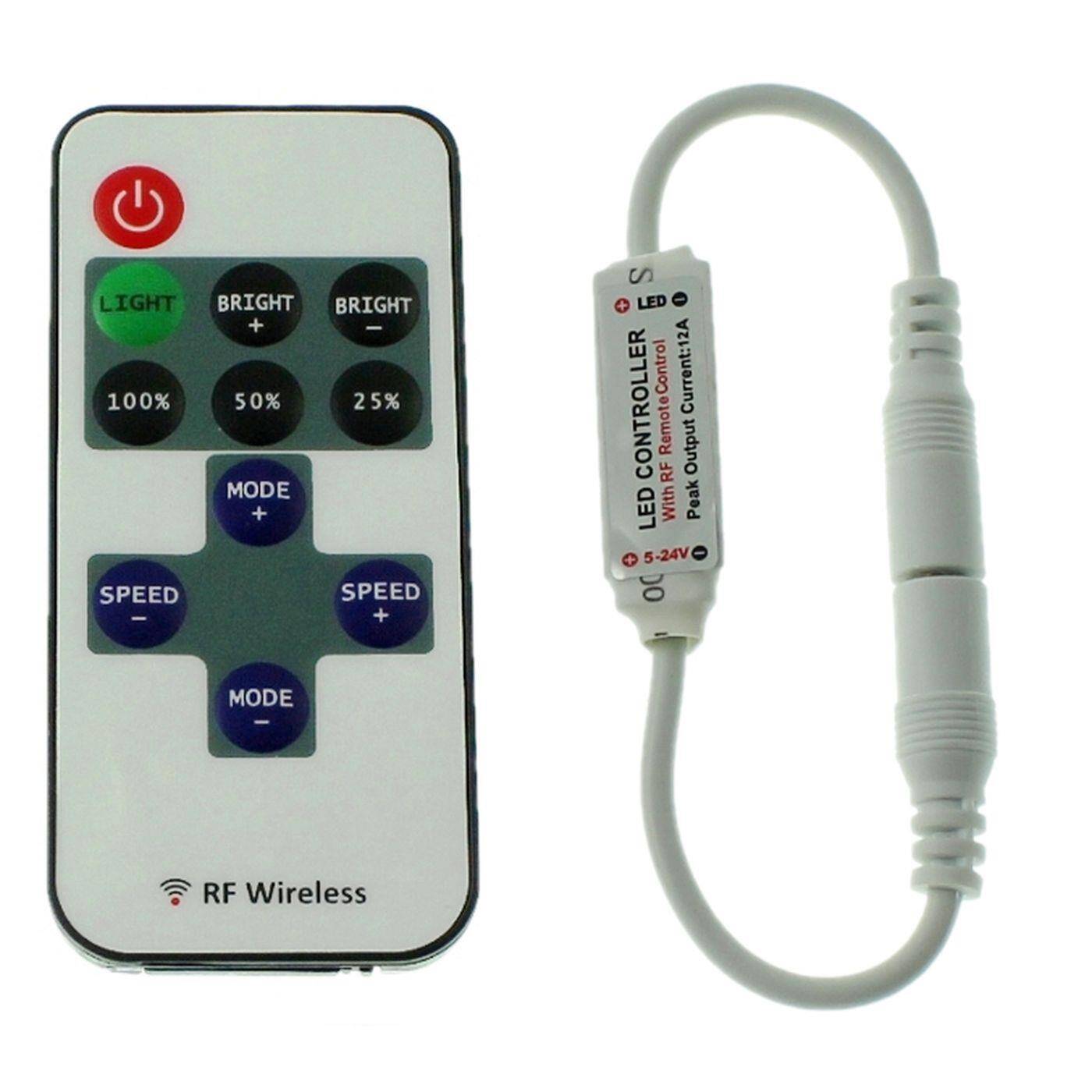 Mini LED RF Controller 10Key Fernbedienung 12...24V 144W einfarbig; 2-Pin Plug + Play