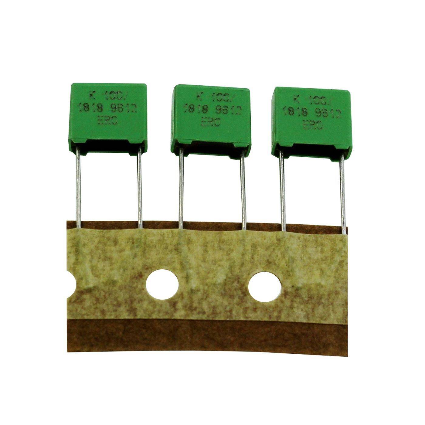 MKT Folien Kondensator Radial 0,22µF 100V DC Roederstein 1818-422/015W 220nF MKT Folien Kondensator Radial 0,22µF 100V DC Roederstein 1818-422/015W 220nF