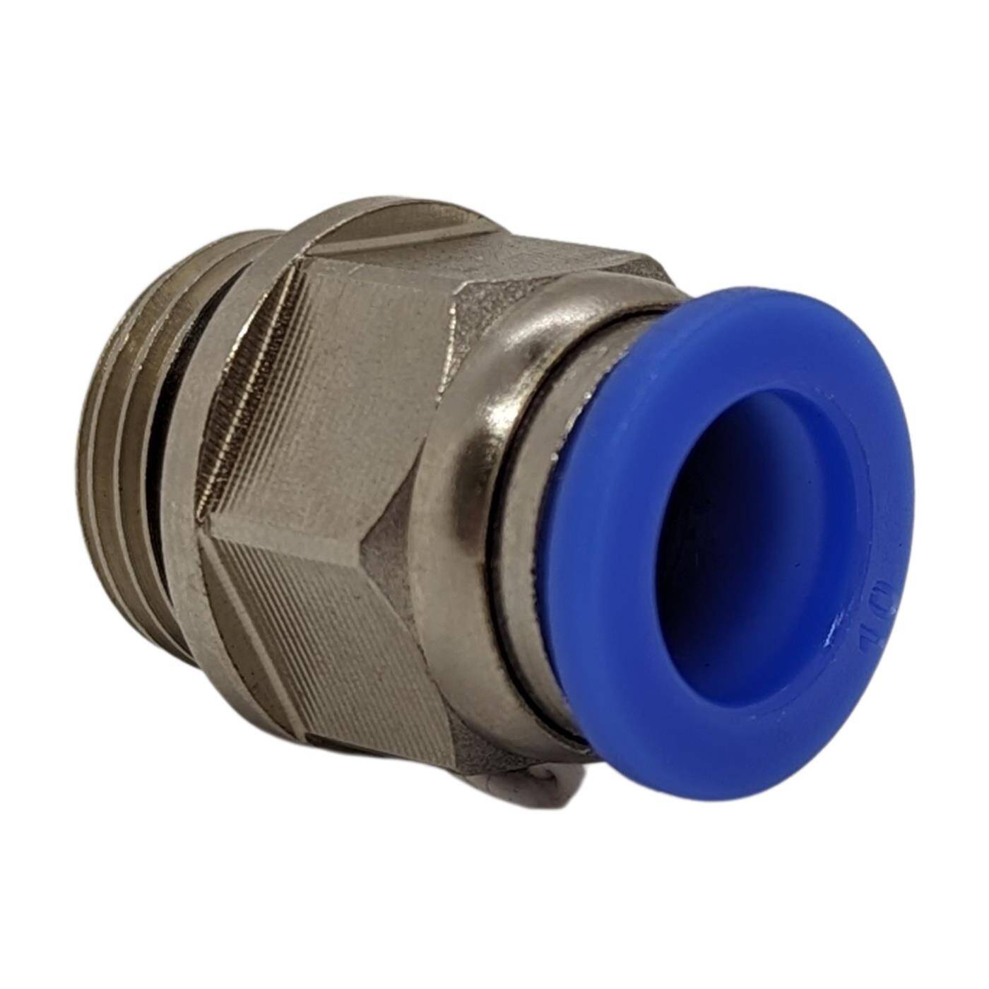 PU Schlauch Steckverbinder Fitting mit Außengewinde 10mm*3/8Zoll gerade Schnellverschluss pneumatischer Steckverbinder Schlauchverbinder Druckluft & Automatisierung