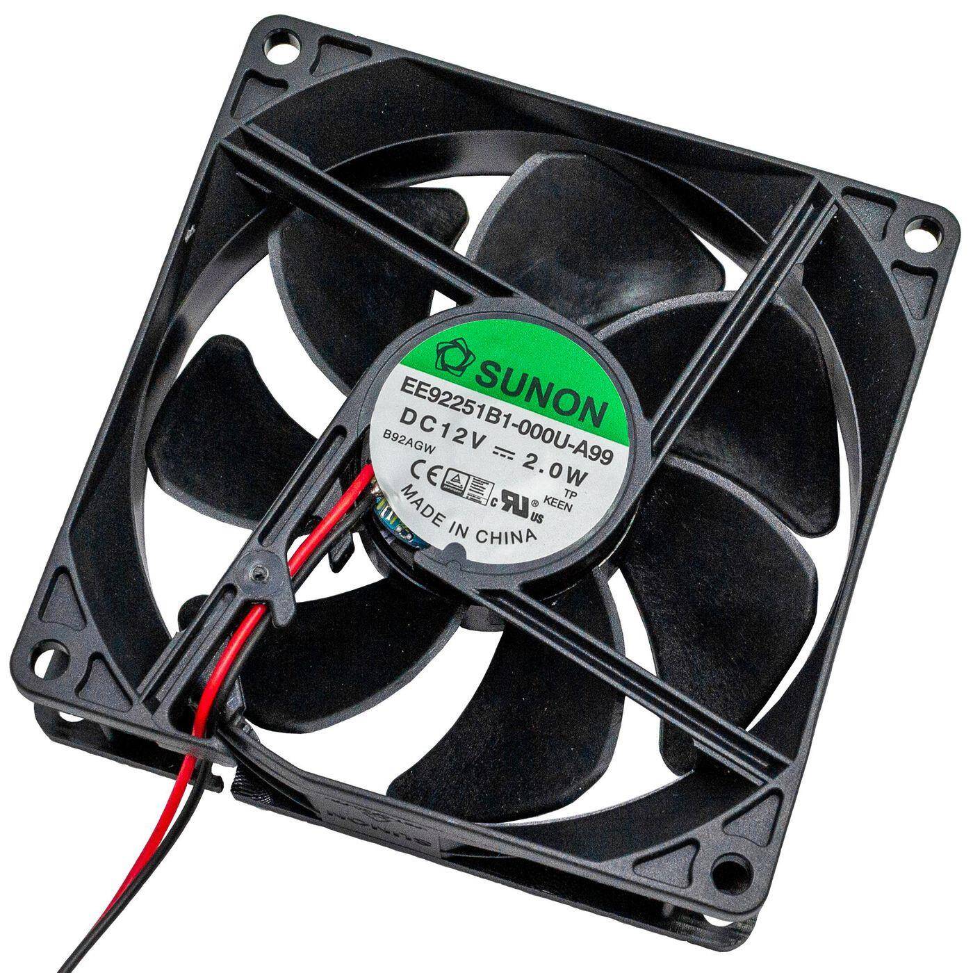 Fan 12V DC 2W 92x92x25mm 87,4m³/h 3000U/Min 87,4m³/h Sunon EE92251B1-A99 Fan 12V DC 2W 92x92x25mm 87,4m³/h 3000U/Min 87,4m³/h Sunon EE92251B1-A99