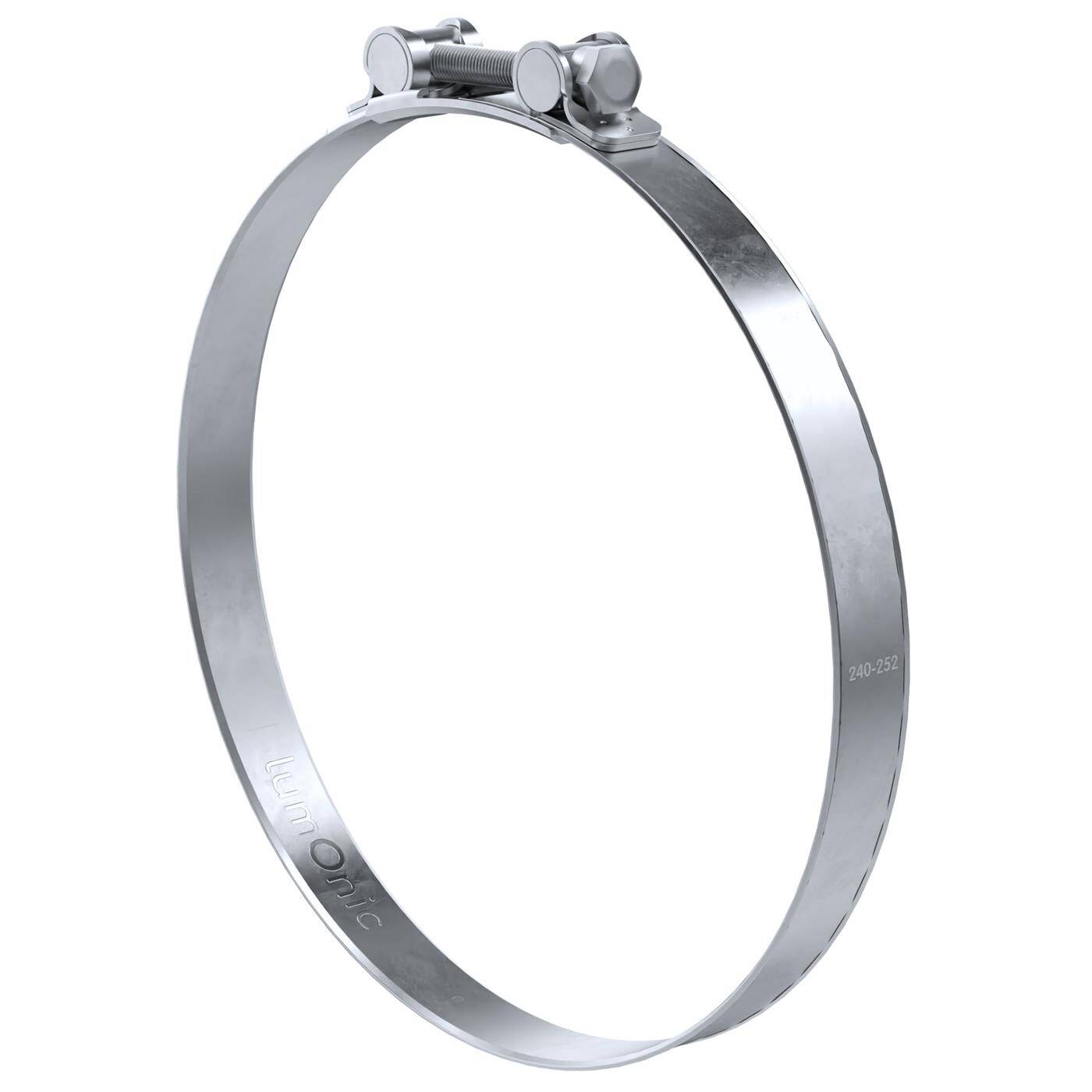 1x Lumonic Gelenkbolzenschelle 240-252mm  Auspuffschelle für Bau PKW LKW