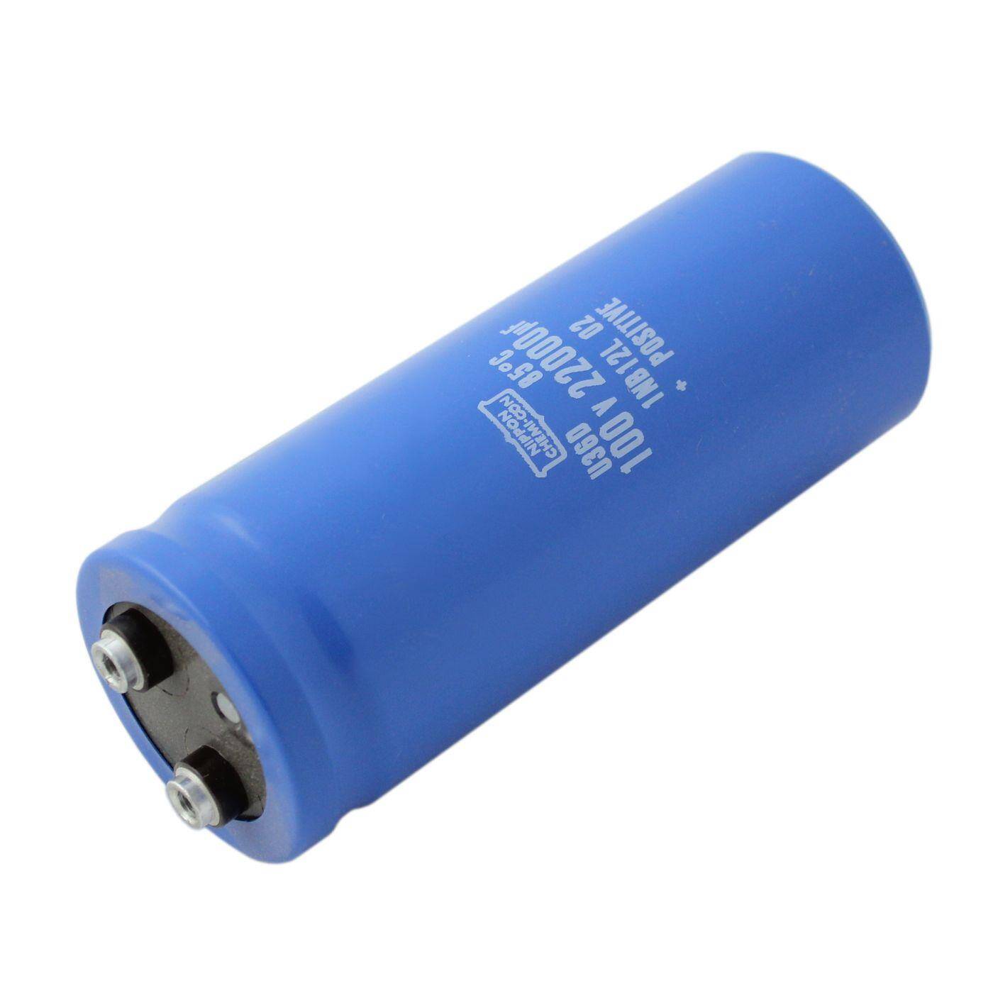 Schraub Elko Kondensator 22000µF 100V | Elektrolytkondensator bis zu einer Temperatur von 85°C | 50,8x130mm | 22000uF E36D101HPN223MCD0U United Chemi-Con