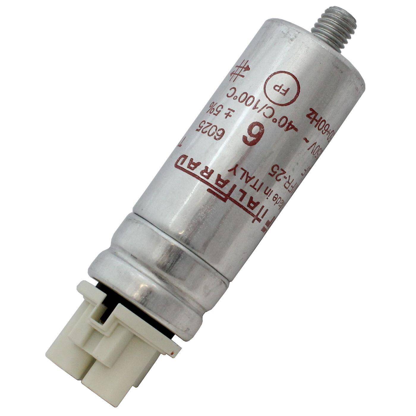 Capacitor 6µF 250V 25x65mm Push-In Italfarad 6uF