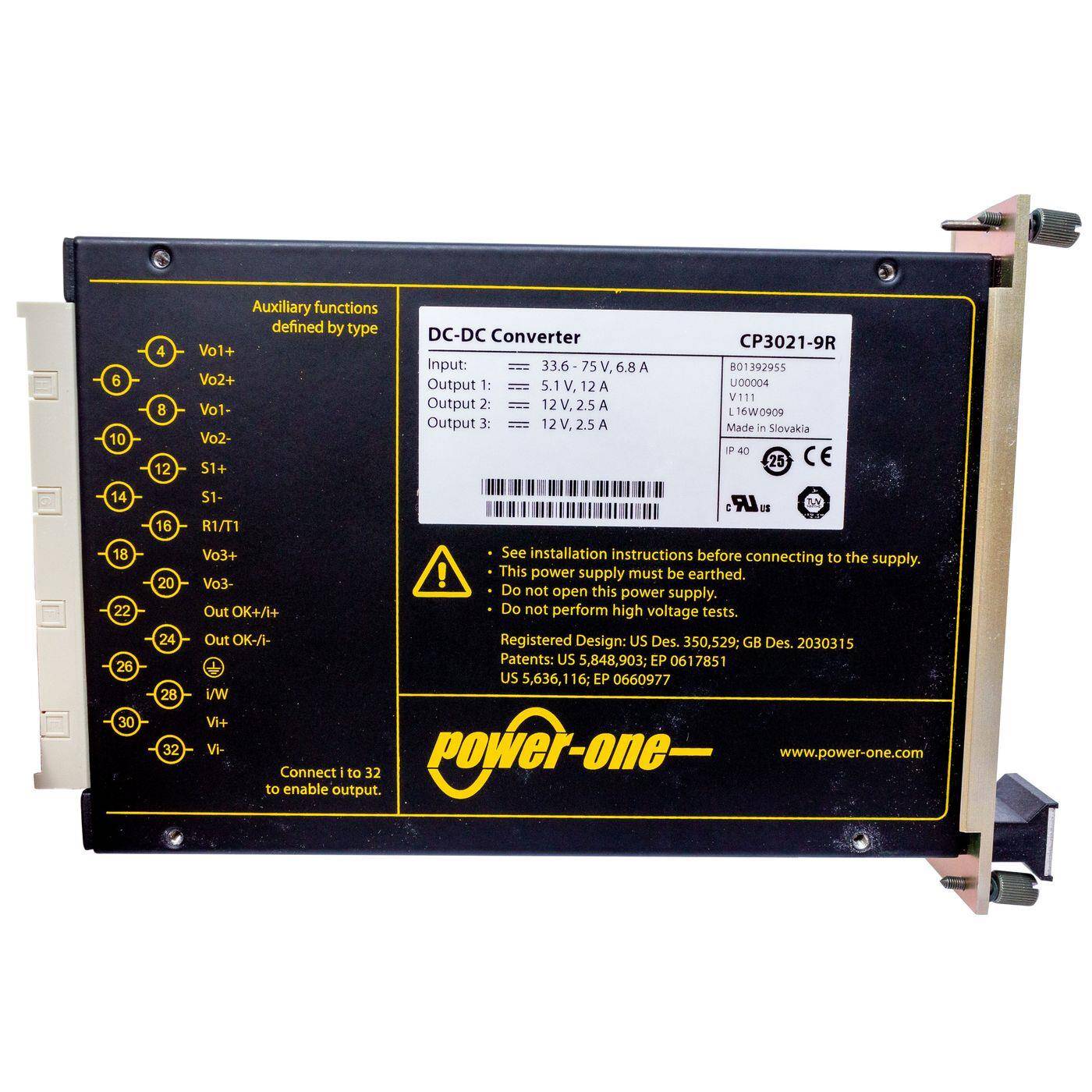 DC/DC Converter CP3021-9R Power-One 180W +48V -> 5,1V & 12V
