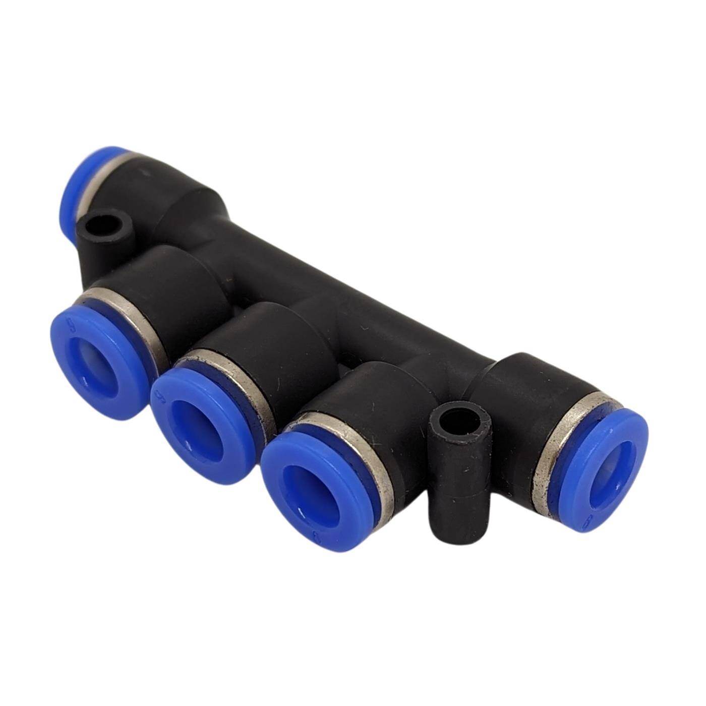 PU Schlauch Multi-Steckverbinder 6mm Multikupplung Push-in pneumatischer Steckverbinder Mehrfach-Verbinder Druckluft & Automatisierung