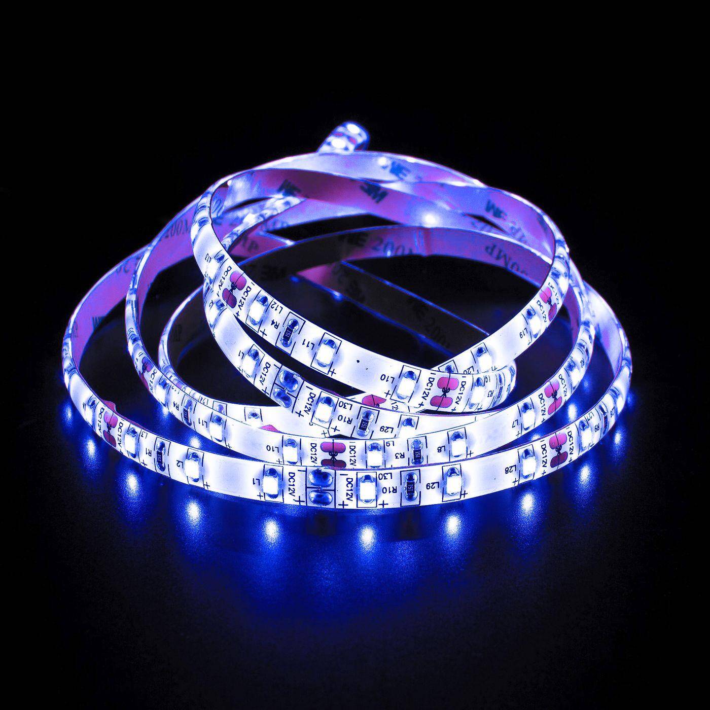 5m (500cm) LED Streifen Band Leiste 12V Blau IP65 300LEDs 60LED/m SMD3528 5m (500cm) LED Streifen Band Leiste 12V Blau IP65 300LEDs 60LED/m SMD3528