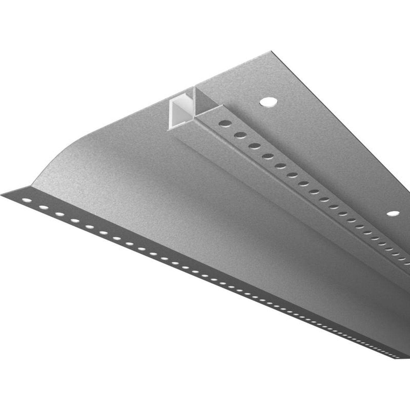 2m LED Trockenbauprofil R10-F mit Reflektor-Sichtschenkel für Gipskartonplatten Stahl Zinkblech