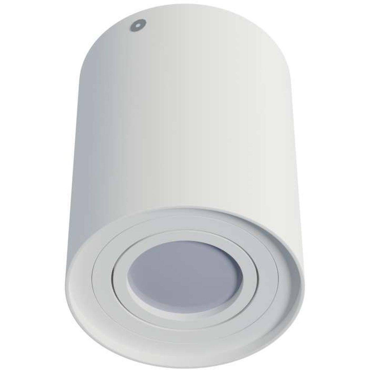 LED Aufbaurahmen Rund 94x125mm Weiß Aluminium Schwenkbar Spot GU10 MR16