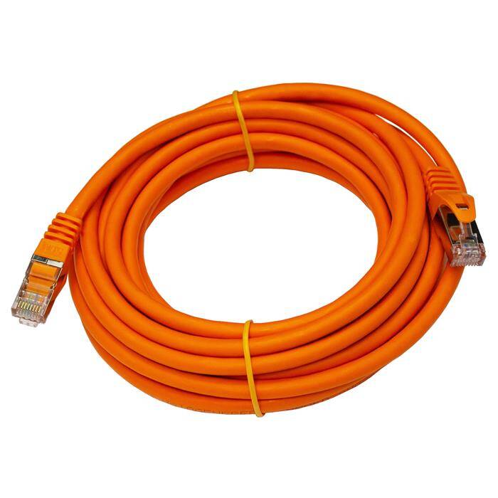 5m RJ-45 Netzwerkkabel Patchkabel CAT7 Orange S/FTP Ethernet DSL LAN CAT.7