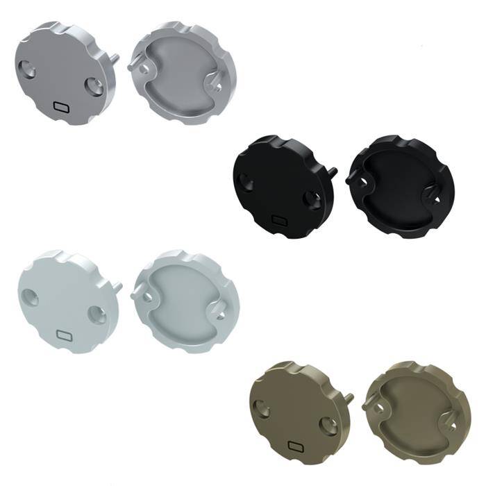 Endkappe für Lumonic Typ Cosmo LED Profile Halter Kunststoff Silber Endkappe für Lumonic Typ Cosmo LED Profile Halter Kunststoff Silber