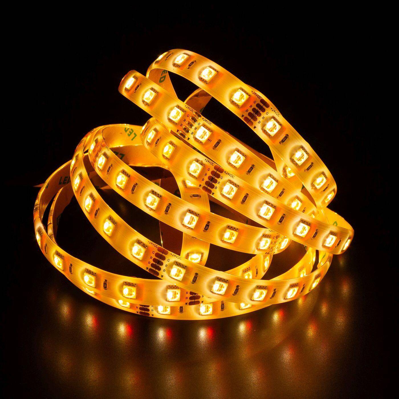 Lumonic LED Strip 4in1 5m RGBWW 3000K LED Leiste 24V IP65 300LEDs 60 LED/m SMD5050 I farbwechsel LED Streifen I LED Stripe 500cm, LED Band, LED Lichtband