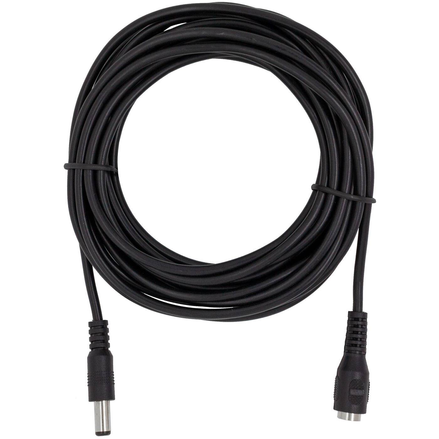 5m LED DC Verlängerungskabel DC Buchse + DC Stecker 5,5/2,1mm Schwarz