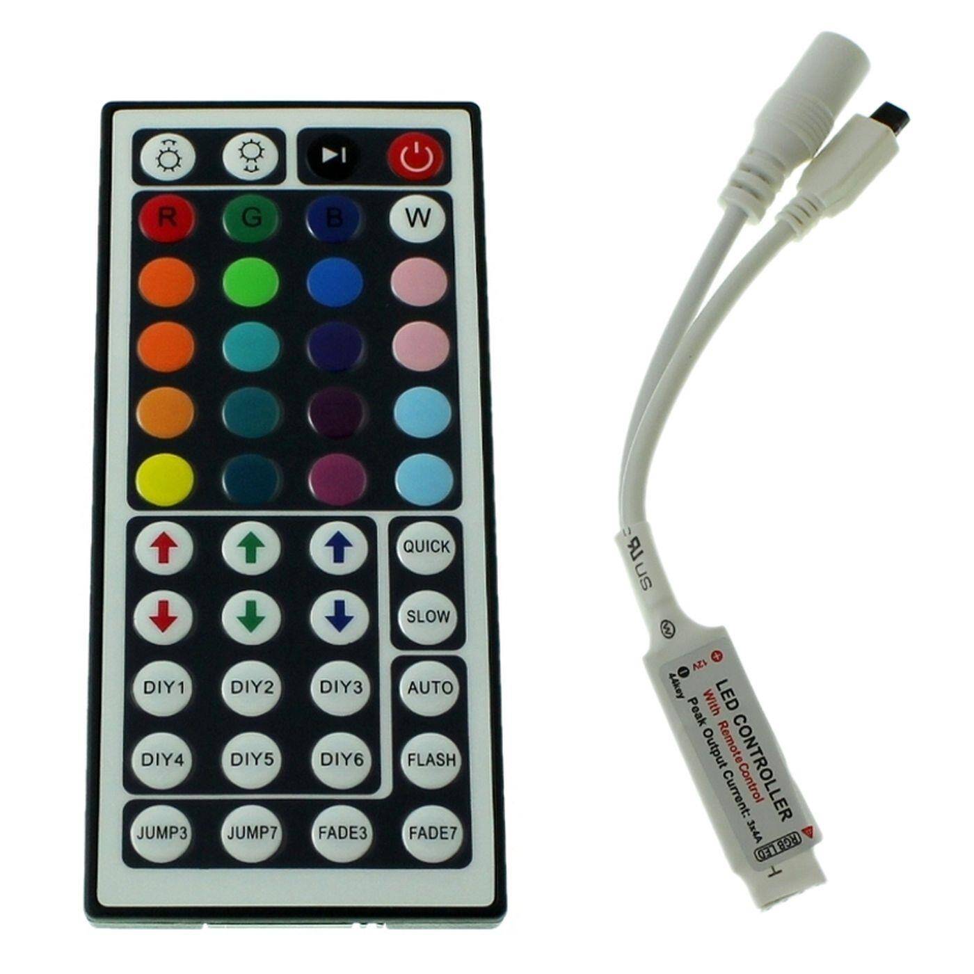Mini RGB LED 44Key Controller 12V 72W RGB; 4-Pin Plug + Play
